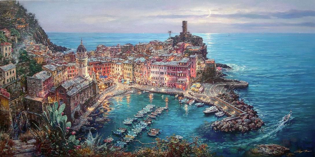 Cao Yong Moonlight in Vernazza
